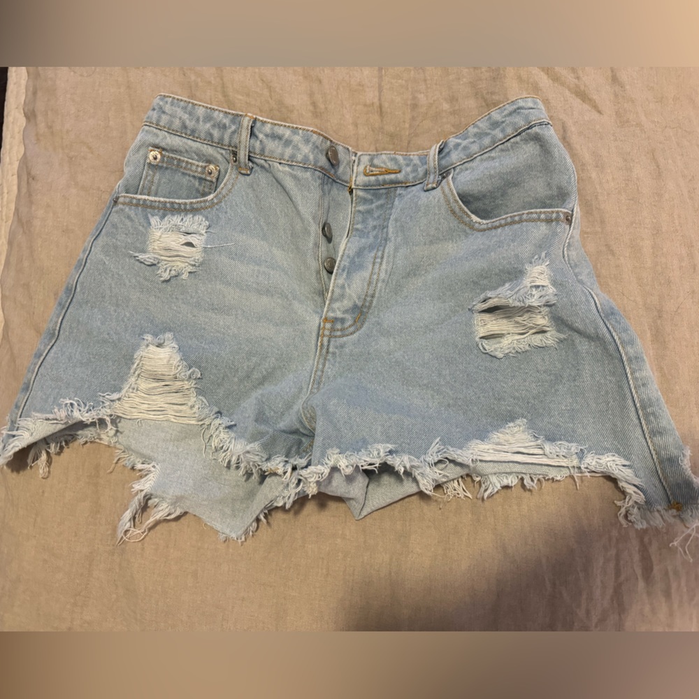 NEW 12th Tribe High Rise Denim Shorts